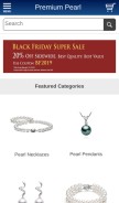 How premiumpearl.com looks like on a mobile device such as an iPhone.