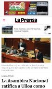 How prensa.com looks like on a mobile device such as an iPhone.