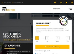 How preo.se looks like on a tablet such as an iPad.