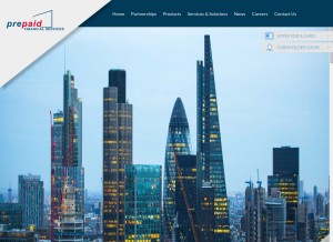 How prepaidfinancialservices.com looks like on a tablet such as an iPad.