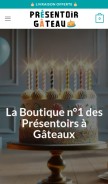 How presentoir-gateau.com looks like on a mobile device such as an iPhone.