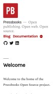 How pressbooks.pub looks like on a mobile device such as an iPhone.