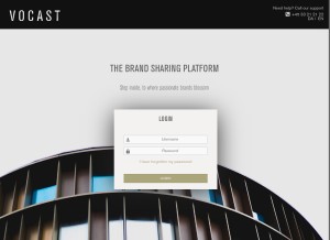 How presscloud.com looks like on a tablet such as an iPad.