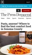 How pressdemocrat.com looks like on a mobile device such as an iPhone.
