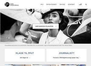 How presse.no looks like on a tablet such as an iPad.