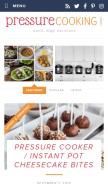 How pressurecookingtoday.com looks like on a mobile device such as an iPhone.