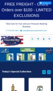 How pressurewashoutlet.com looks like on a mobile device such as an iPhone.