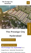 How prestigecityhyd.in looks like on a mobile device such as an iPhone.