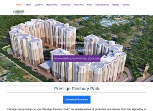 How prestigefinsburyparkbangalore.in looks like on a tablet such as an iPad.