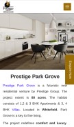 How prestigeparksgrove.ind.in looks like on a mobile device such as an iPhone.