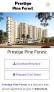 How prestigepineforest.live looks like on a mobile device such as an iPhone.