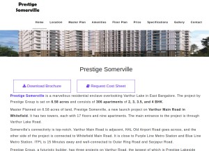 How prestigessomerville.live looks like on a tablet such as an iPad.