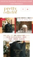 How prettycollected.com looks like on a mobile device such as an iPhone.