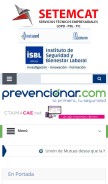 How prevencionar.com looks like on a mobile device such as an iPhone.
