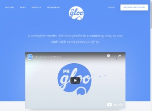 How prgloo.com looks like on a tablet such as an iPad.
