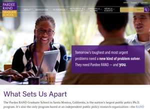 How prgs.edu looks like on a tablet such as an iPad.