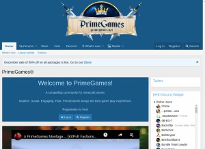 How primegames.in looks like on a tablet such as an iPad.