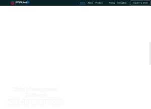 How primemarine.com looks like on a tablet such as an iPad.