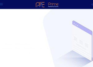 How primemarketingexperts.com looks like on a tablet such as an iPad.