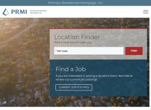 How primeres.com looks like on a tablet such as an iPad.