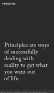 How principles.com looks like on a mobile device such as an iPhone.