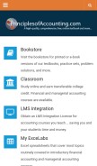 How principlesofaccounting.com looks like on a mobile device such as an iPhone.
