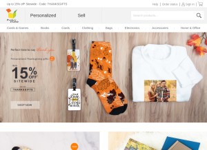 How printerstudio.com looks like on a tablet such as an iPad.