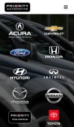 How priorityauto.com looks like on a mobile device such as an iPhone.