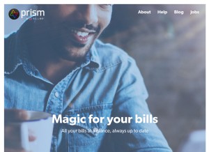 How prismmoney.com looks like on a tablet such as an iPad.