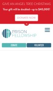 How prisonfellowship.org looks like on a mobile device such as an iPhone.