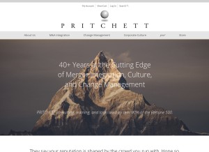How pritchettnet.com looks like on a tablet such as an iPad.