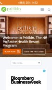 How pritikin.com looks like on a mobile device such as an iPhone.