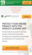 How privateinternetaccess.com looks like on a mobile device such as an iPhone.