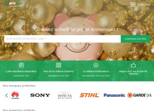 How prix.net looks like on a tablet such as an iPad.