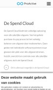 How proactive.nl looks like on a mobile device such as an iPhone.