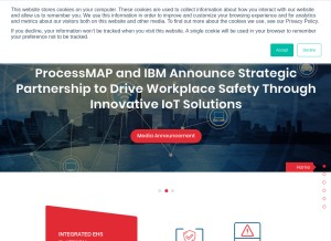 How processmap.com looks like on a tablet such as an iPad.