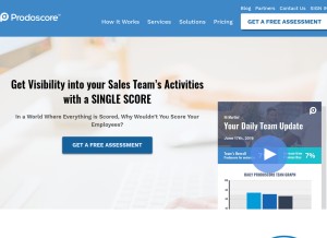 How prodoscore.com looks like on a tablet such as an iPad.
