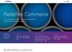 How productmarketingcloud.com looks like on a tablet such as an iPad.