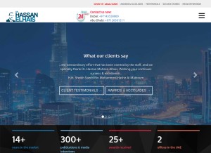 How professionallawyer.me looks like on a tablet such as an iPad.