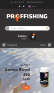 How proffishing.si looks like on a mobile device such as an iPhone.