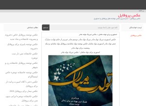 How profilebaz.ir looks like on a tablet such as an iPad.