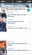 How profootballrumors.com looks like on a mobile device such as an iPhone.