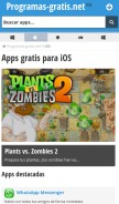 How programas-gratis.net looks like on a mobile device such as an iPhone.