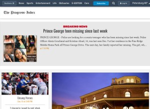 How progress-index.com looks like on a tablet such as an iPad.