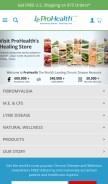 How prohealth.com looks like on a mobile device such as an iPhone.