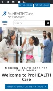 How prohealthcare.com looks like on a mobile device such as an iPhone.