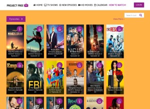 How projectfreetv.fun looks like on a tablet such as an iPad.