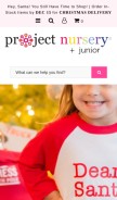 How projectnursery.com looks like on a mobile device such as an iPhone.