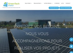 How projet-photovoltaique.fr looks like on a tablet such as an iPad.