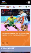 How prokabaddi.com looks like on a mobile device such as an iPhone.
